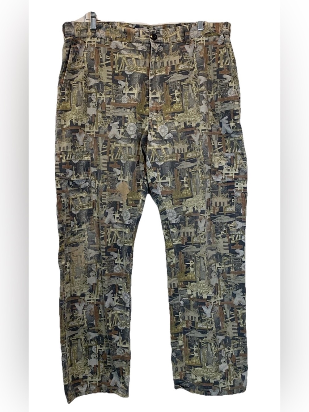 WALLS Oilfield Camo Men’s Camouflage Cargo Pants Hunting Streetwear Size 40